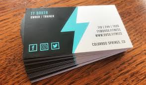 Denver printer, llc is a full service printing company, and (nna certified) mobile notary service near the denver tech center (dtc), in centennial colorado.we specialize in producing quality same day digital business cards and other various printing services with careful attention to detail. Business Cards For Colorado Springs Fitness Co Hi Five Design
