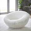 Buy knoll tulip chair white shell and base with swivel by eero saarinen, 1957. 1