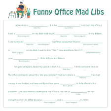 Parents, teachers, and home educators will enjoy this site! 10 Best Office Mad Libs Printable Printablee Com