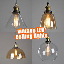 Industrial pendant lighting is a must for those of us living in a converted warehouse loft or other industry inspired type of building. Vintage Led Ceiling Lights Retro Pendant Lights Hanging Industrial Lighting Uk Ebay