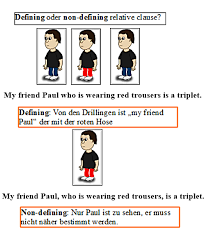 ■ relativsatz lernen, bilden und verwenden ■ relativpronomen lernen ■ relativadverbien lernen learn with flashcards, games and more — for free. Nicht Notwendige Relativsatze Im Englischen Mit Who
