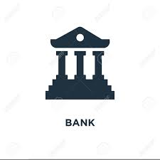 Bank Icon Black Filled Vector Illustration Bank Symbol On White Background Can Be Used In Web And Mobile Banks Icon Vector Illustration White Background