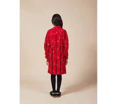 Featuring straps, adjustable straps and gathering detail. Bobo Choses Solar Eclipse Princess Dress Orange Mayonnaise