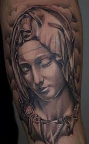 Virgin Mary Tattoo Design