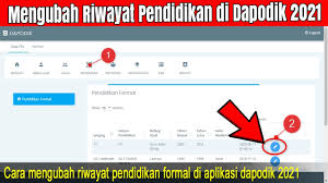 Jalur pendidikan ini terdiri dari beberapa satuan pendidikan penyelenggara. Cara Mengubah Riwayat Pendidikan Formal Di Aplikasi Dapodik 2021 Online Youtube