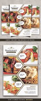 Restaurant Flyer Template Desain Menu Makanan Makanan Minuman
