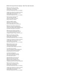Ko tra mau sa tapi ko datang c f am sa mau ko tapi de yang ko sayang em f g c sayang temani pagi dan malam g d tapi sa diaaaam. Berikut Lirik Lagu Karna Su Sayang Pdf