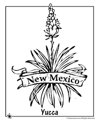 The flag of the u.s. Mexican Flowers Coloring Pages