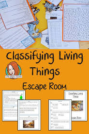 Classifying Living Things Escape Room Game In 2020 Escape Room Game Escape Room Science Lessons