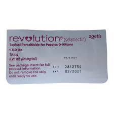 Heartworm preventive for dogs, cats, puppies or kittens medication can also be used to treat and control roundworms and hookworms in cats Rx Revolution Mauve Single Topical Tube 0 5lb Puppy Kitten