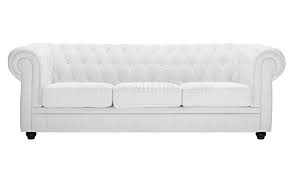 A final process of finishing is applied to increase this leathers natural durability. Chesterfield Sofa In White Leather By Modway W Options