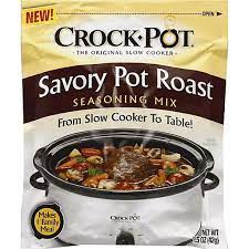 This super easy recipe takes about 20 minutes to i was out of wine and decided to surf pinterest for slow cooker pot roast recipes that used other seasonings. Crock Pot Savory Pot Roast Seasoning Mix Gravy Market Basket
