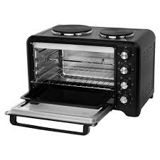 فرن صغير وشواية مع موقد مزدوج 35 لتر من ماركة جيباس