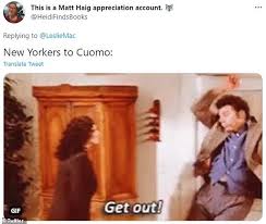 Thanks to governor cuomo, helping us keep track of what day it is . U8pehjykmwcb9m