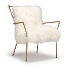 A wide variety of chairs modern faux leather options are available to you, such as technics, use, and material. Mitchell Gold And Bob Williams Ansel Chair Brass Tibetan Fur Look For Less