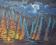 Campfire in the Forest