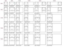 standard window sizes chart sici com co