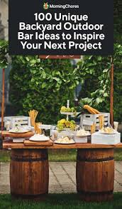 The woodworking here is beautiful, and there is shade for those hot, bright summer days as well. 100 Diy Backyard Outdoor Bar Ideas To Inspire Your Next Project