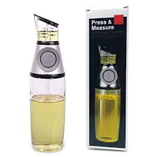 Titaka Oil Dispenser Oil Vinegar Dispenser Bottle 500ml Glass Bottle With Measurements And Oil Pump Porti Oil Dispenser Vinegar Dispenser Oil Control Products