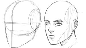 How To Draw Human Head 3 4 View Drawing Tutorial Face Drawing The Human Head Human Drawing