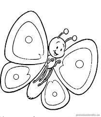 Butterfly Coloring Pages For Kids Preschool And Kindergarten En 2020 Papillon Animaux Insectes