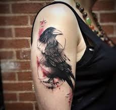 87 Graceful Raven Tattoos Designs Meaning Media Democracy Raven Tattoo Crow Tattoo Design Body Art Tattoos