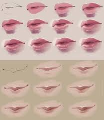 Semi Realism Lips Step By Step By Felicemelancholie Deviantart Com On Deviantart Digital Art Tutorial Art Digital Painting Tutorials