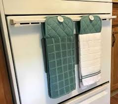 Quickly spray loaves a bit with hand spritzer. Hanging Kitchen Towel Easy Sewing Project