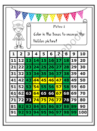 St Patricks Day Hundreds Chart Hidden Picture Set Hidden Pictures Hundreds Chart St Patricks Day