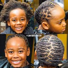 Kingoflocs On Instagram Kids Starter Locs With Style Style 2 Lobster Braids Products Lonaturals Kids Dreads Starter Locs Little Boy Hairstyles