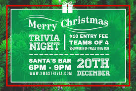 Want to learn even more? Green Christmas Trivia Night Invite Poster Template Postermywall