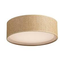 No need to worry about the required height since the distance between their base and your ceiling is minimal, leaving plenty of space. Maxim 10220gc 16 In Prime Led Flush Mount Ceiling Light 44 Grass Cloth Weave Walmart Canada