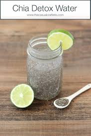 Chia Detox Water Recipe Chia Detox Water Detox Water Recipes Diy Detox Water