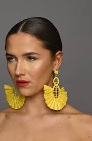 Mustard Statement Earrings 2025