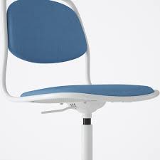 Orfjall كرسي دو ار أبيض Vissle أزرق Ikea