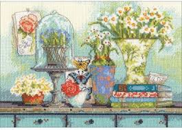 Dimensions iris counted cross stitch patterns. Dimensions Garden Collectibles Counted Cross Stitch Kit 70 65194 123stitch