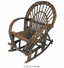 Set Of 2 Rustic Bent Twig Rocking Chairs With Bark Rustic Outdoor Rocking Chairs Wooden Rocking Chairs Twig Furniture