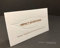 Luxury cards will print debossed business cards to grab your customer's attention! Debossed Business Cards