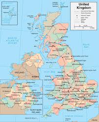 Political map of england, equirectangular projection, illustrating the administrative divisions of england. Map Of Uk Maps Of The United Kingdom