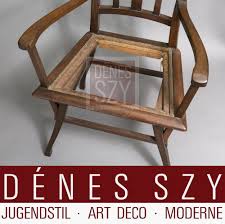 Chaise majorelle en bois mouluré et sculpté. Maison De Fauteuil Henry Van De Velde Bloemenwerf Padouk Denes Szy