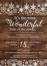 It S The Most Wonderful Time Of The Year Rustic Holiday Etsy Holiday Party Themes Company Christmas Party Rustic Holiday Party