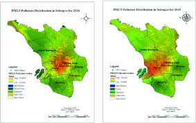 Sra ibnu rusyd kawasan melayu petaling jaya. Pm2 5 Pollutant Distributions In Years 2016 And 2019 Using Gis Spatial Analyst Springerlink