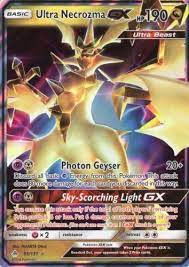 Ultra rare cards include ex, ex, gx, lv.x, prime, star and legend pokémon cards. Pok Mon Trading Card Game 183466 Pokemon Card Ultra Necrozma Gx 95 131 Forbidden Light Holo Ultra Rare Nm Bu Pokemon Cool Pokemon Cards Rare Pokemon Cards