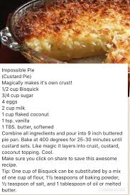 Bisquick Coconut Custard Pie Custard Pie Coconut Bisquick Recipes Recipes Dessert Recipes