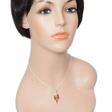 Sterling Silver and Baltic Honey Amber Pendant "Marisol"