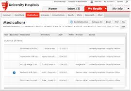 Whats In My Phr Myuhcare University Hospitals
