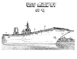 Cv 41 Midway Aircraft Carrier Ship Coloring Pages Aircraft Carrier Coloring Pages Aircraft