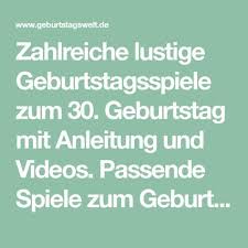 Spiele Zum 30 Geburtstag Geburtstagswelt Geburtstagsspiele Spiele Geburtstag Geburtstag