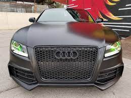 2011 Audi S5 Removal Of Old Wrap New Rieger Front Bumper Blacked Out Accents Lime Green Calipers New Carpeted Floor Ma Audi S5 Automotive Shops Audi