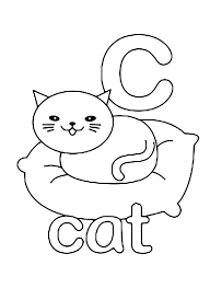 Free printable dog coloring pages if you're looking for more pet coloring pages then do check out our huge collection of cute dog coloring pages!on this page you'll find a huge range of pictures, from simple dog outlines for preschool kids to color in, adorably cute cartoon style dogs with. Letters And Numbers C For Cat Lowercase Letter